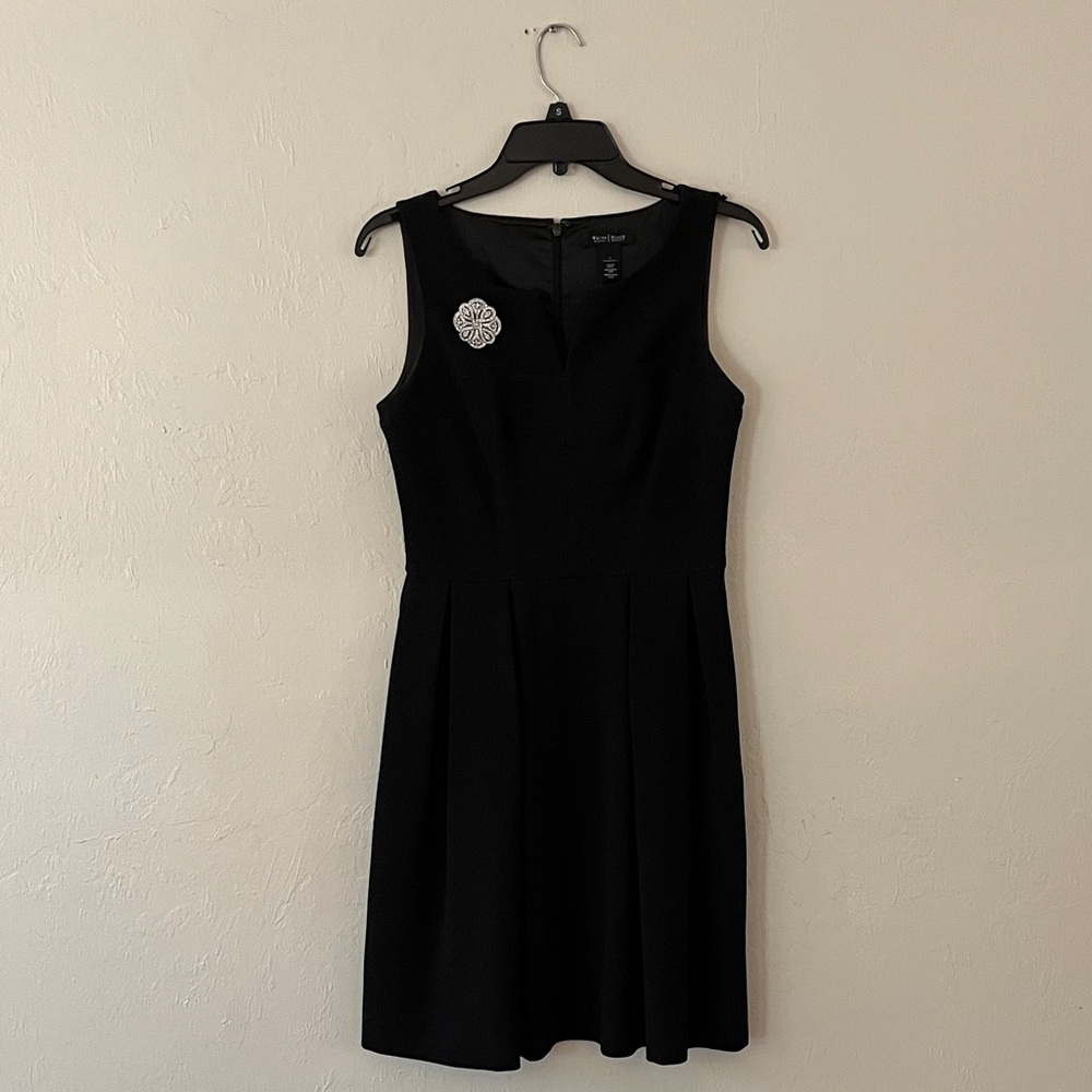 White House Black Market Black Sleeveless Cocktail Dress